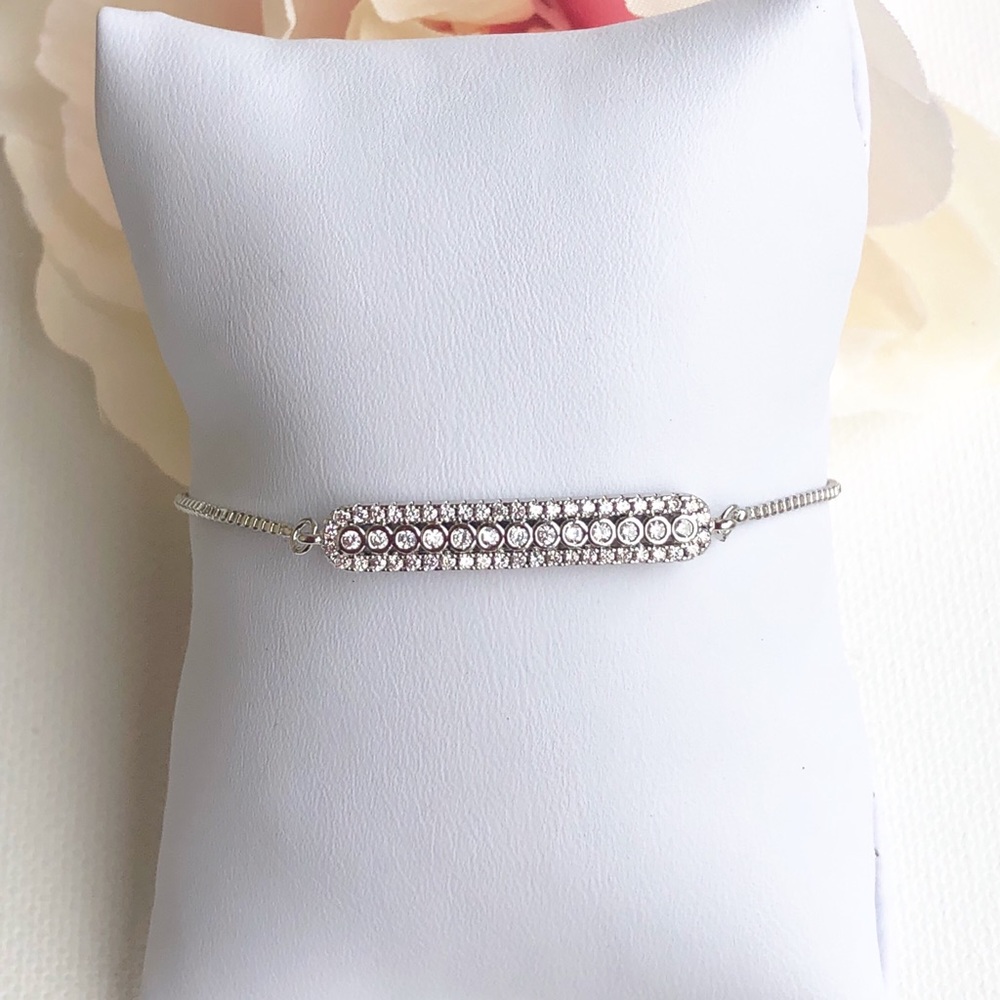 Cubic Zirconia Silver Bracelet